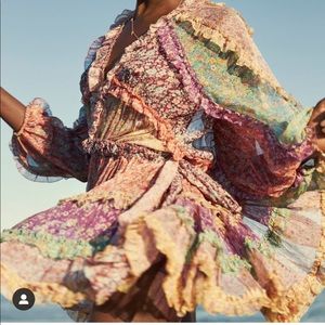 Zimmermann Carnaby frill mini dress sz 1